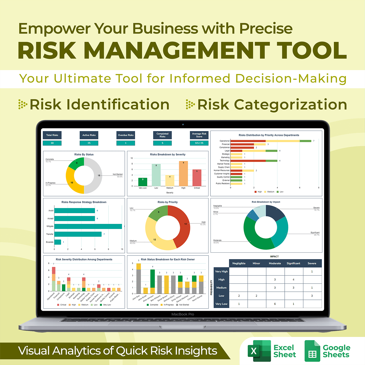 Risk Management Spreadsheet Tool