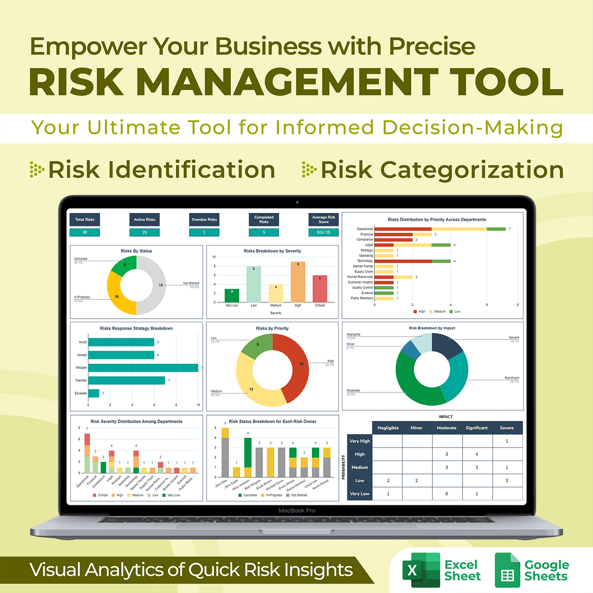 Risk Management Spreadsheet Tool