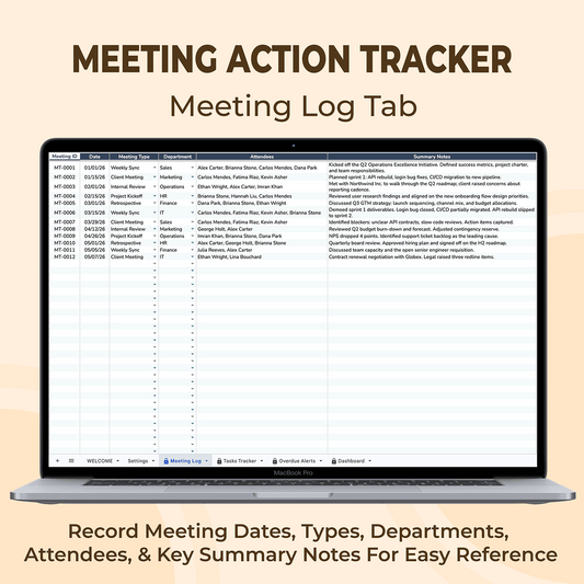 Meeting Action Tracker